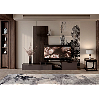 Вітальня Еліор з підсвічуванням каштан блек трюфель / каштан арвадонна мінк ВМК (БРВ) Україна